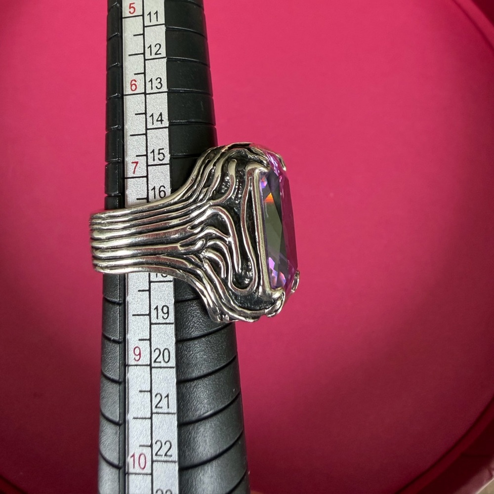 SILPADA Lavender Fields 10ct .925 Sterling Silver Statement Ring_Sz 8_ R2001 - Picture 7 of 9